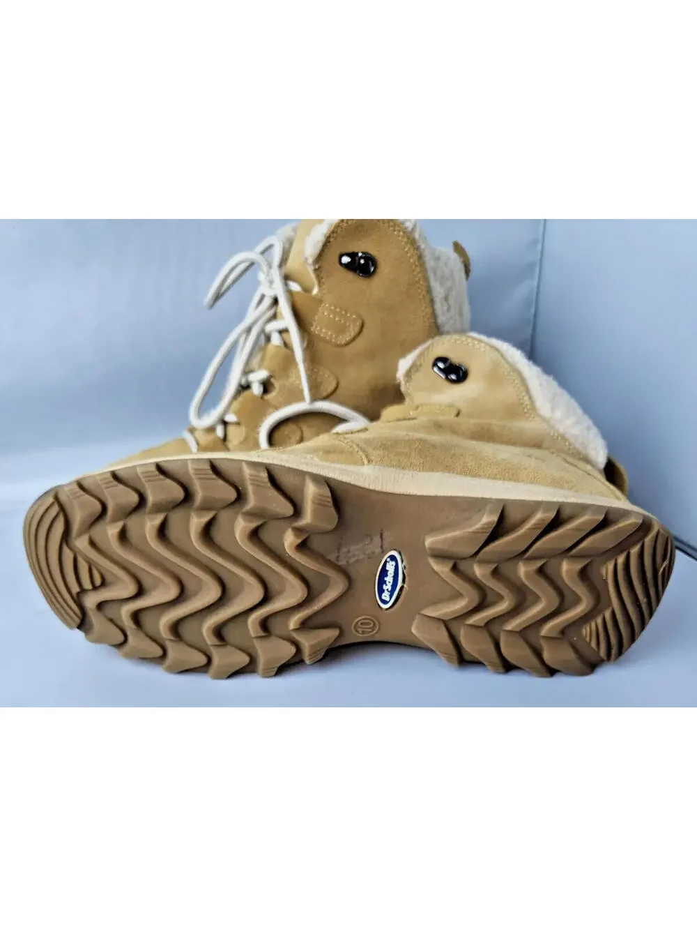 Dr. Scholls Women's Winter Boots with Sherpa Lining Tan Suede Size 10